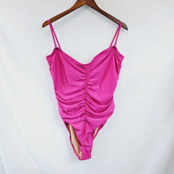 NWT J. Crew Ruched Sweetheart One-Piece Swimsuit size 20 - Picture 6 of 14